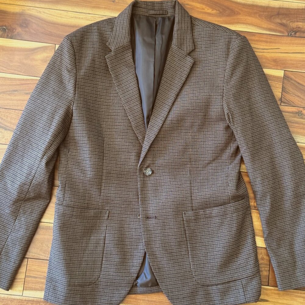 Old Navy Brown Houndstooth Blazer M